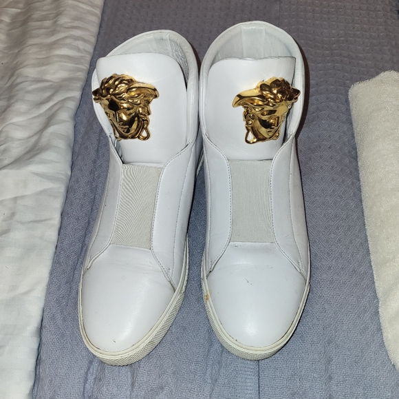 MENS VERSACE SHOES SIZE 12 - Picture 1 of 5